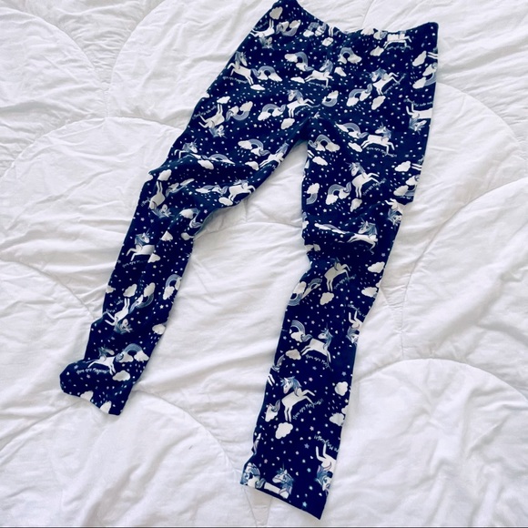 Other - Unicorn Navy Blue Cozy Leggings